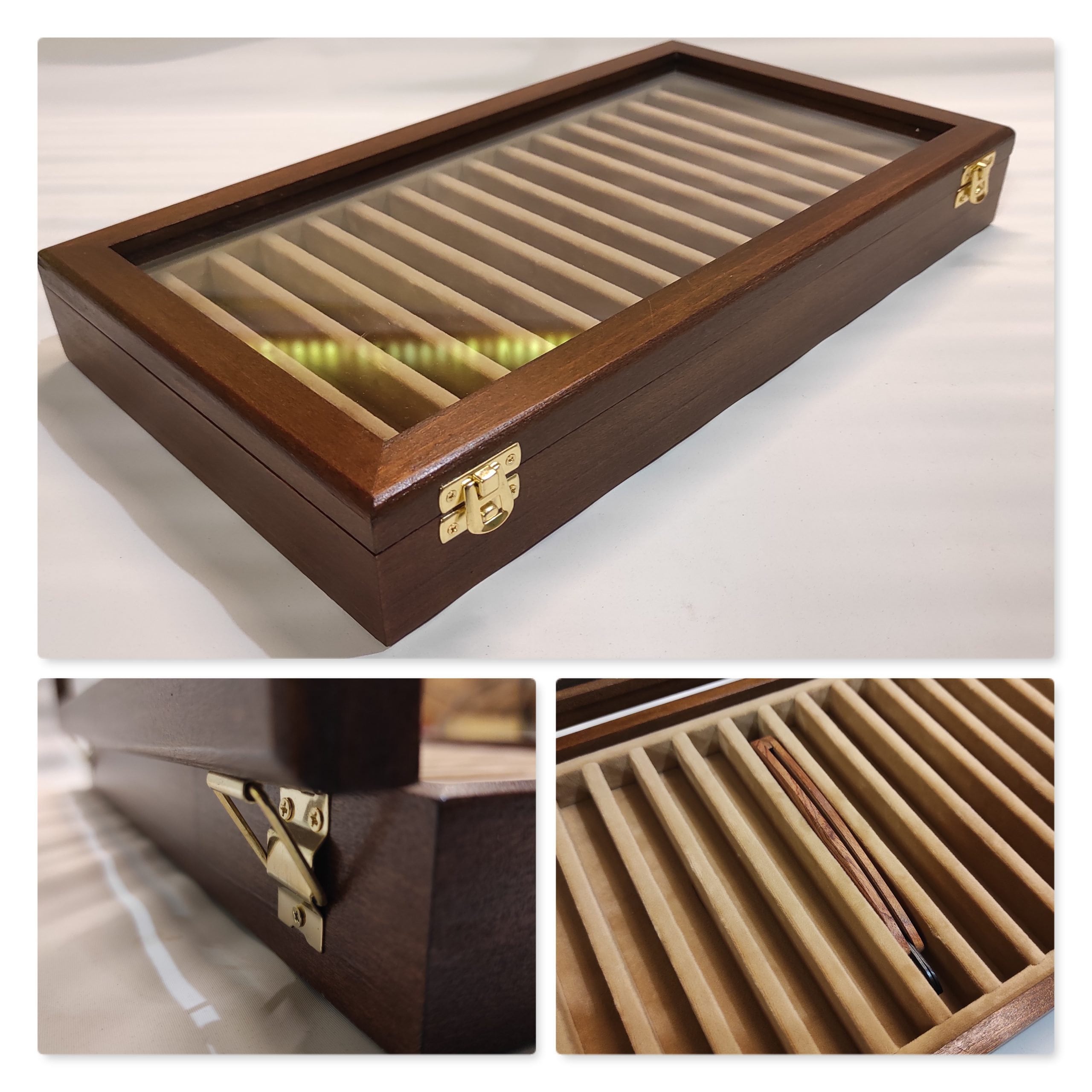 Traditional Razor Case Freehand Razor Case Customizable Wooden and Glass Box - Etsy