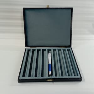 Pen Holder Box, Interior In Precious Velvet For Collectible Pens Mod. (MP9-AV-23)