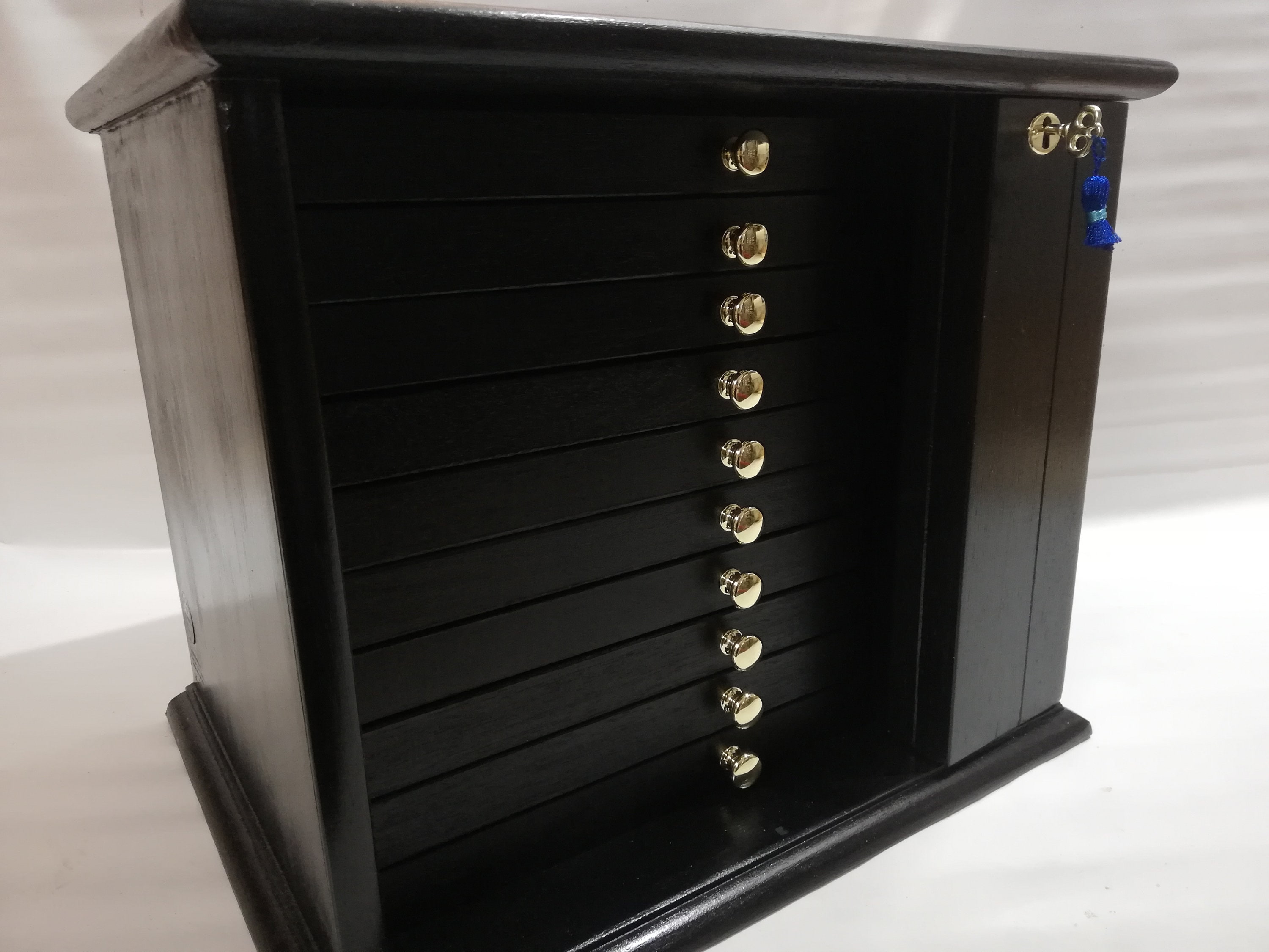 Coin in Real Wood 10 Drawers in First Quality Italian Etsy