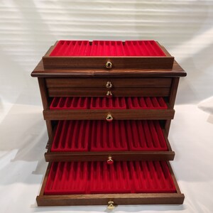 Storage unit for collection pens penholder from exhibitor desk