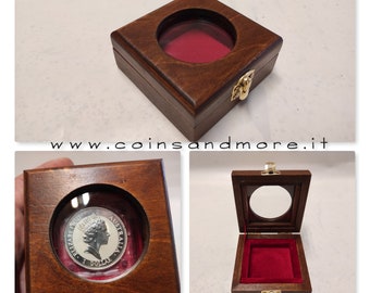 Portamoneda de madera  Monedas y medallas troqueladas