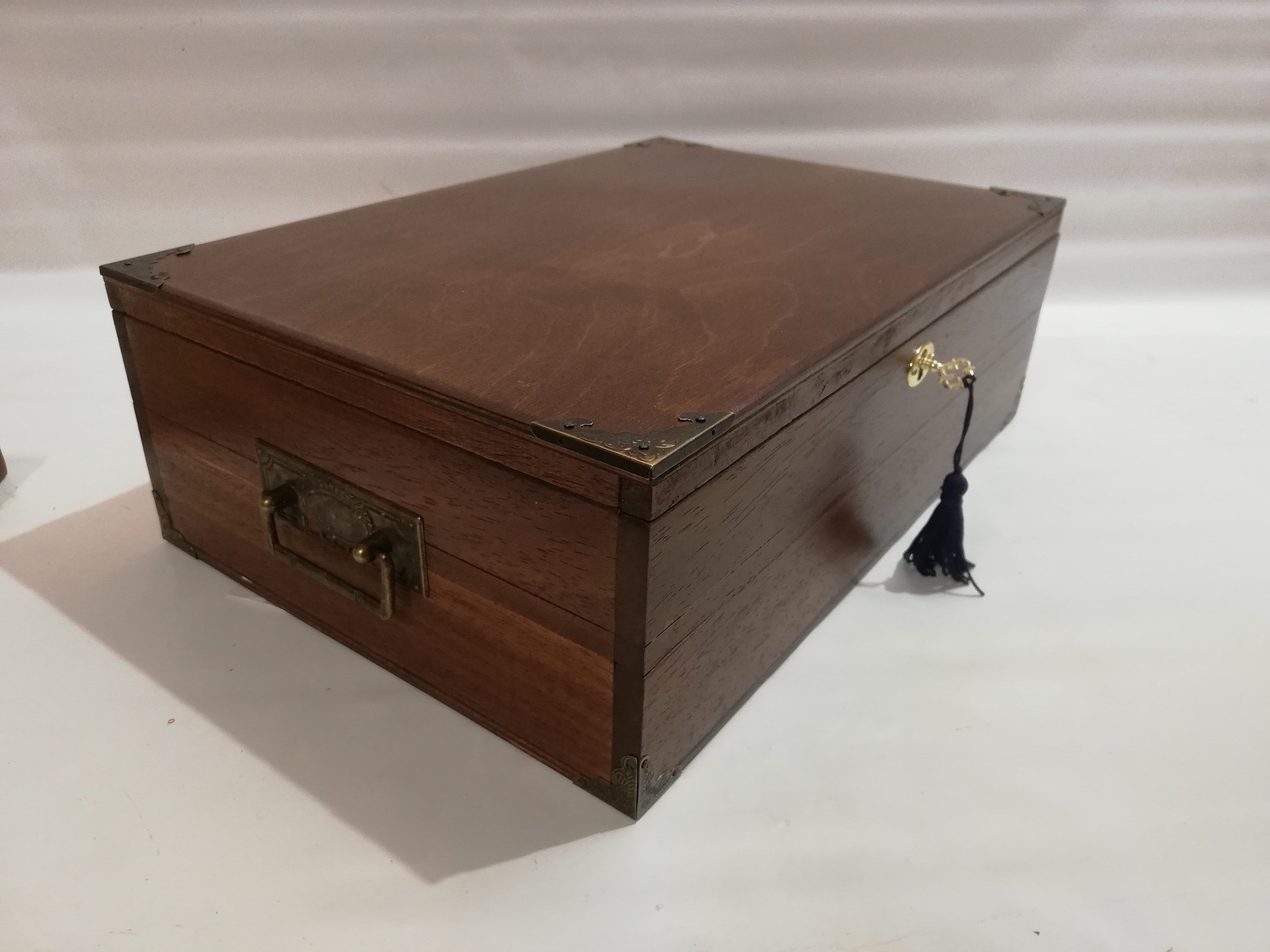 Wooden Coin Box With Double Bottom and 2 Trays in Italian Etsy