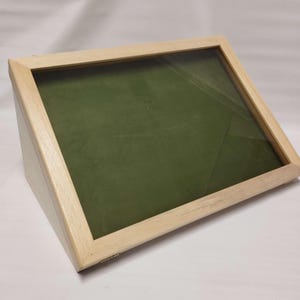 Teca Vetrina In Legno Per Collezionismo Espositore Monete Medaglie (Legno Naturale Con Finitura Semi-lucida)