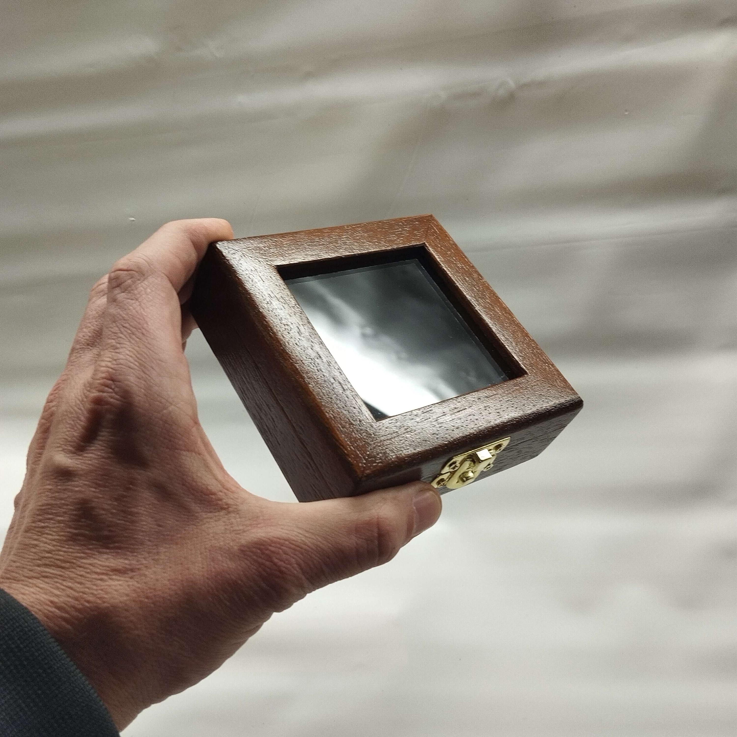 wooden case for coins 