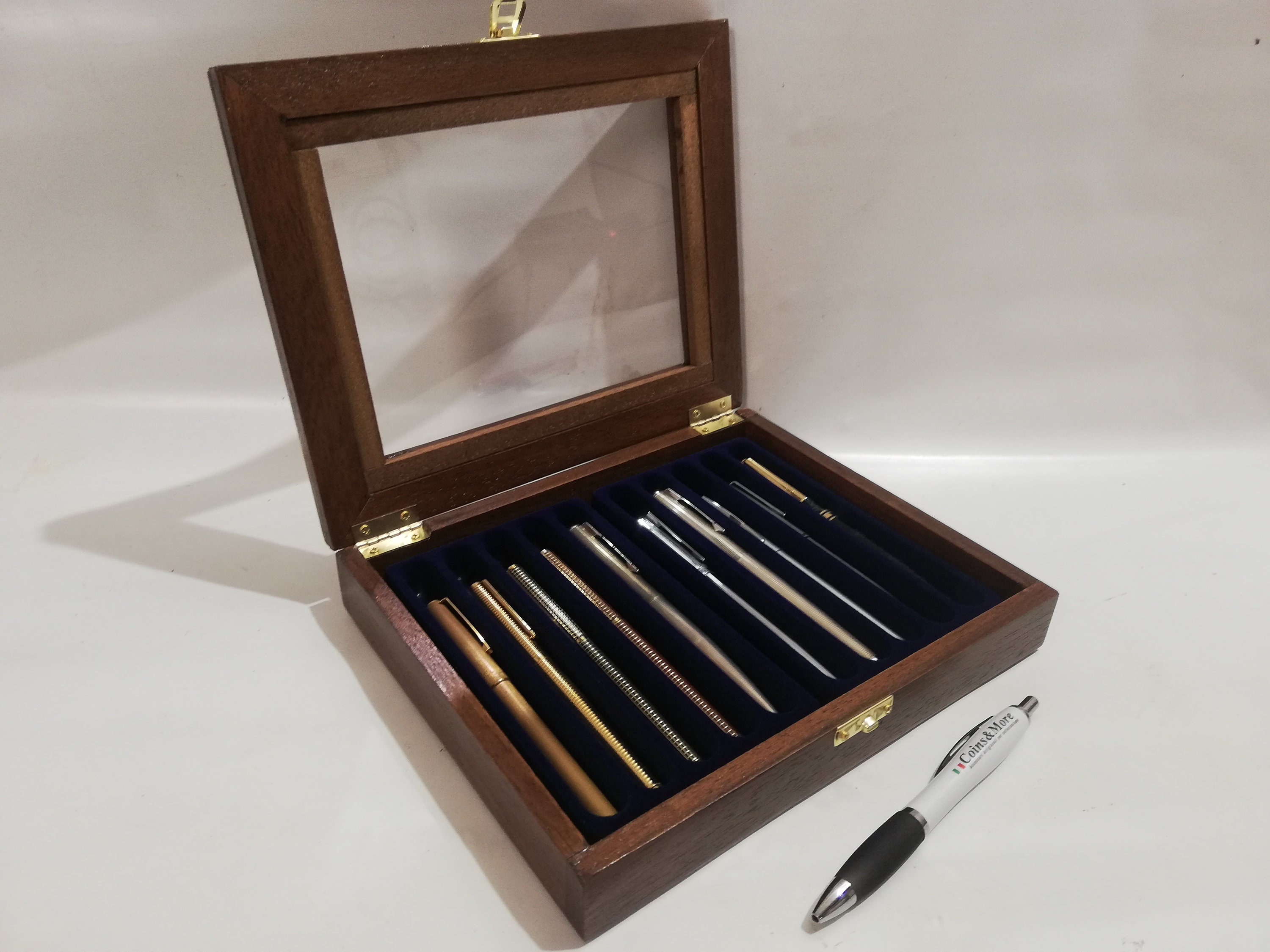 Pen box wooden case. Display for fountain pen collection Etsy