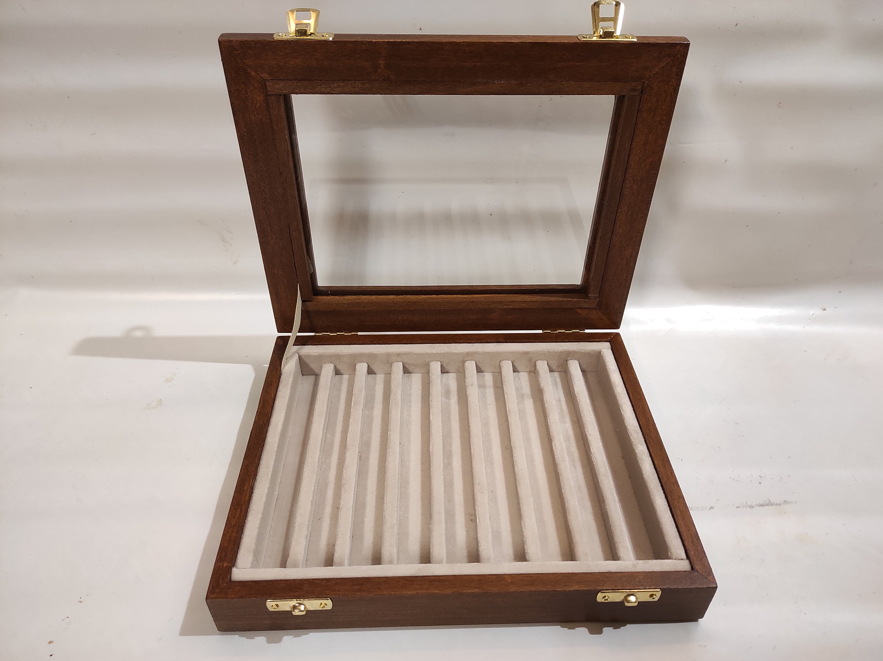 Pen Holder Box Wood and Velvet Case Display for 9 Fountain Etsy