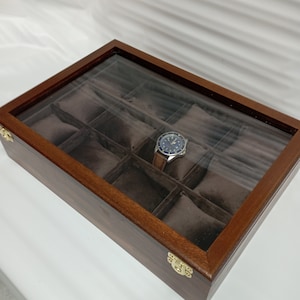 Wooden box for luxury wrist watches, watch box, tudor, hublot, rolex, handmade in Italy