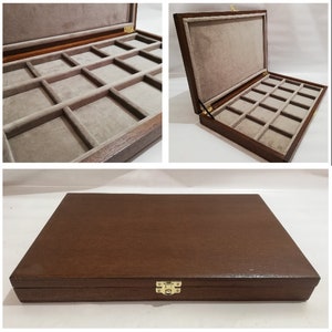 Display case for Coins Medals 15 squares 60x60