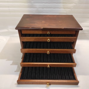 Opbergeenheid voor collectible pennen penhouder vulpen bureau (zwart fluweel op de foto)