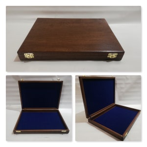 Holzetui für Münzen oder Medaillen, Malakologie, Edelsteine,  anpassbar