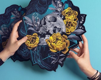 Skull Embroidered Patch