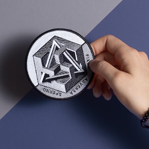 iron on patches, small patches, sacred geometry patches, occult patches, goth patches