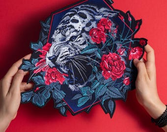 Embroidered Tiger Patch