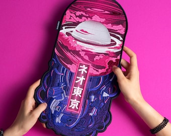 Anime Patch: Embroidered Cyberpunk Back Patch