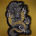 Embroidered Japanese Dragon Back Patch - Iron-On Sew-On Patches for Battle Jackets product logo