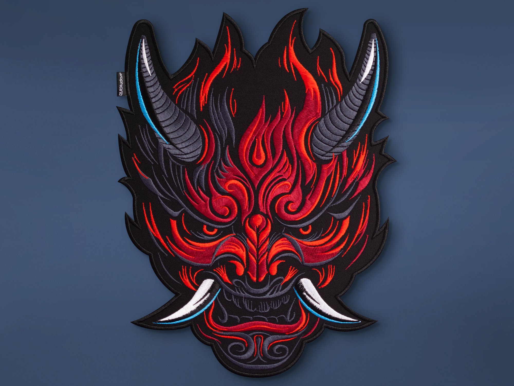 Iron on Patch for Jacket Oni Japanese Demon Patch for Custom - Etsy