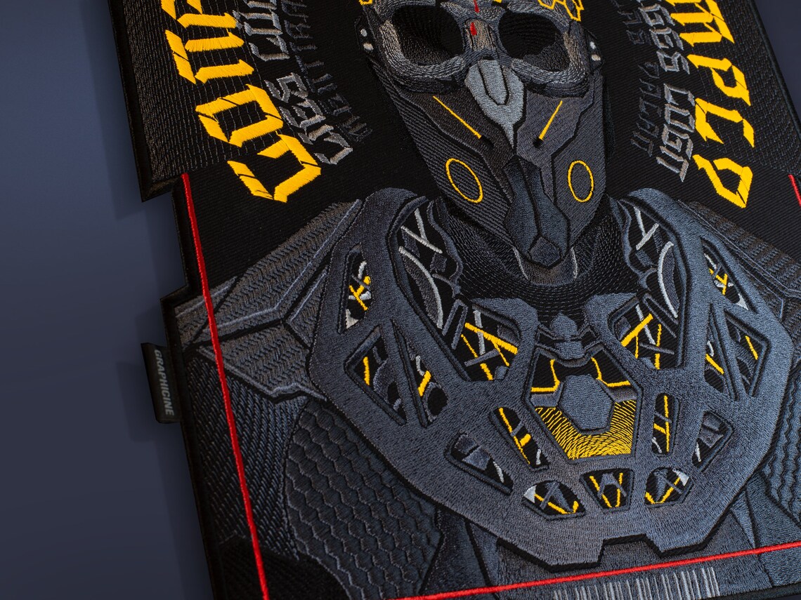 Cyberpunk Embroidered Back Patch Conform / Submit / Comply/ Etsy