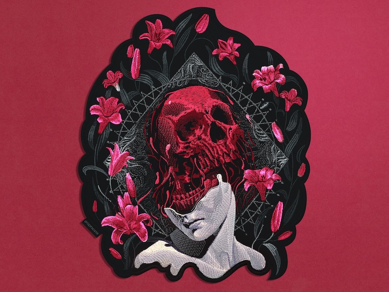 Skull Patch, Mass Hypnosis Embroidered Back Patch - Etsy Canada