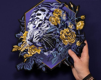 Embroidered Tiger Patch