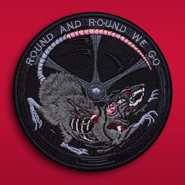 Patch, patch crâne de rat pour veste, patch goth macabre foncé pour gilet personnalisé