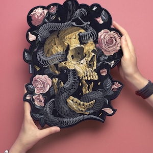 Embroidered Skull Patch
