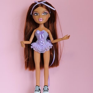 open lace back dress Dolls Kill x Bratz Asymmetric Butterfly Mesh Dress