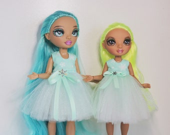 Fluffy Dress for Rainbow High Doll: Blythe Doll Clothes