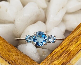 Wishrocks Simulated Blue Topaz Easter Bunny Rabbit Ring in 14K Gold Over Sterling Silver Wishrocks Simulated Blue Topaz Easter Bunny Rabbit Ring in 14K Gold Over Sterling Silver