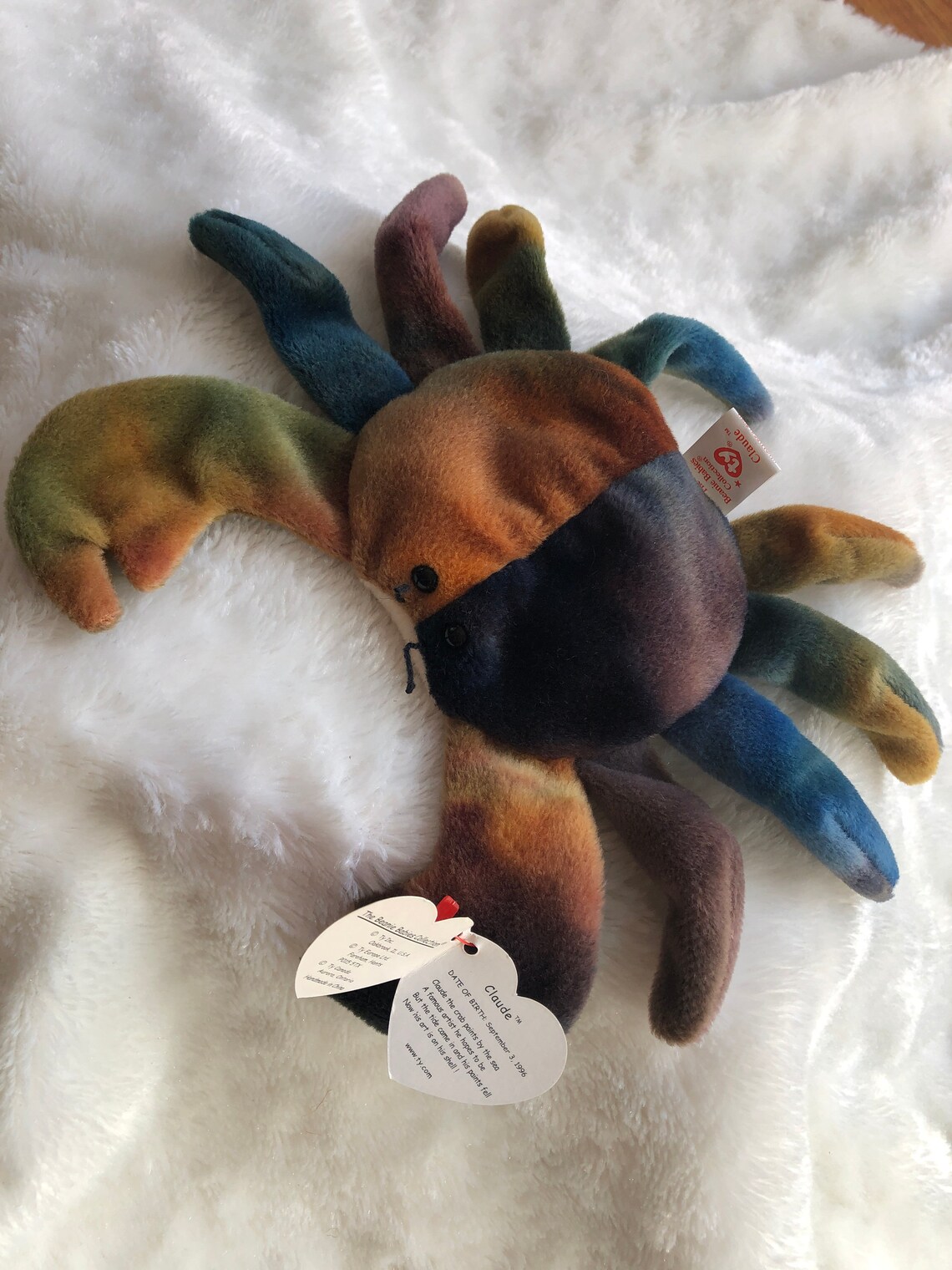 Vintage Claude the Crab 1996 PVC Pellets Etsy