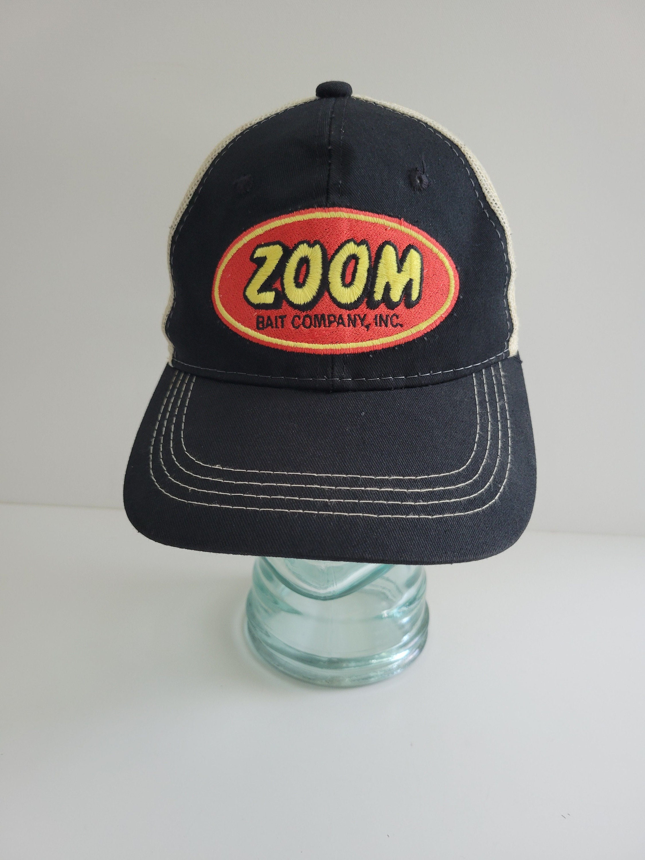 NOS Zoom Bait Company Mesh Back Black and Cream Hat -  Australia