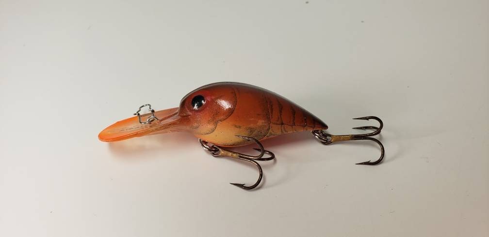 Pre-Rapala Wiggle Wart in Natural Brown Craw V62 Clear Bill