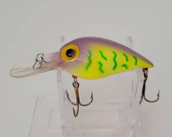 Esca Crankbait Dipinta A Mano Mag Wiggle – Craw Vecchia Scuola – Pesce Persico – USA - Foto 4