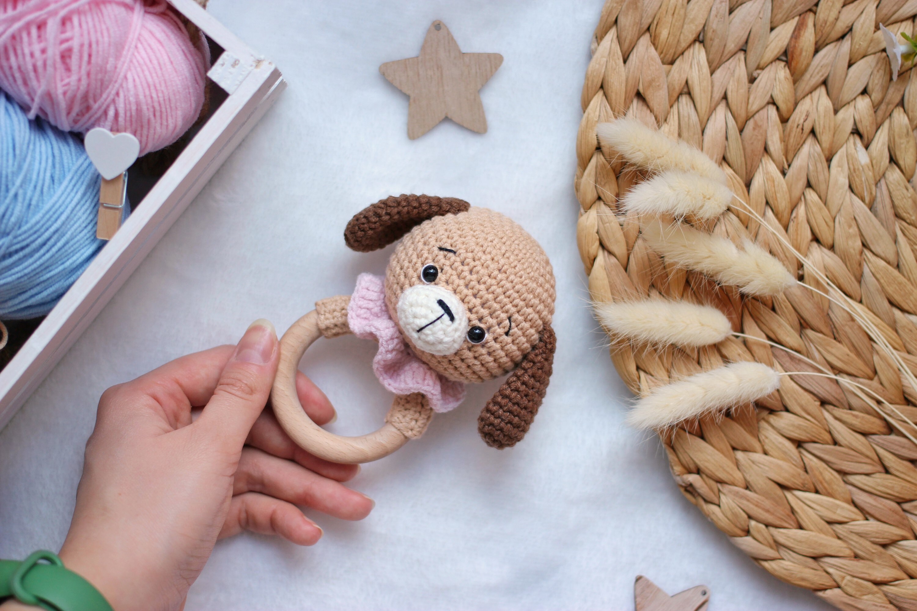 CROCHET PATTERN rattle puppy crochet dog teether amigurumi Etsy