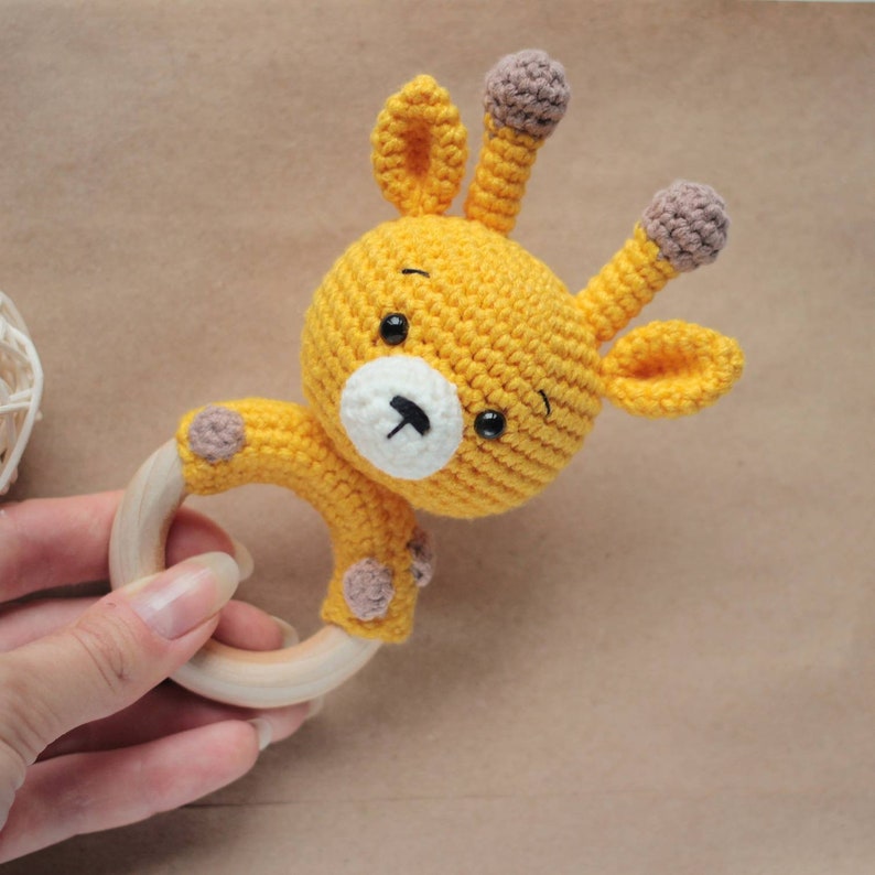 CROCHET PATTERN Giraffe Rattle Crochet Giraffe Teether | Etsy