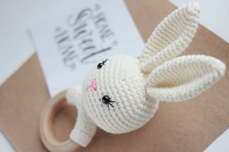 CROCHET PATTERN bunny rattle crochet baby rattle rabbit Etsy