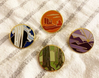 Wanderlust: National Parks Enamel Pin Set