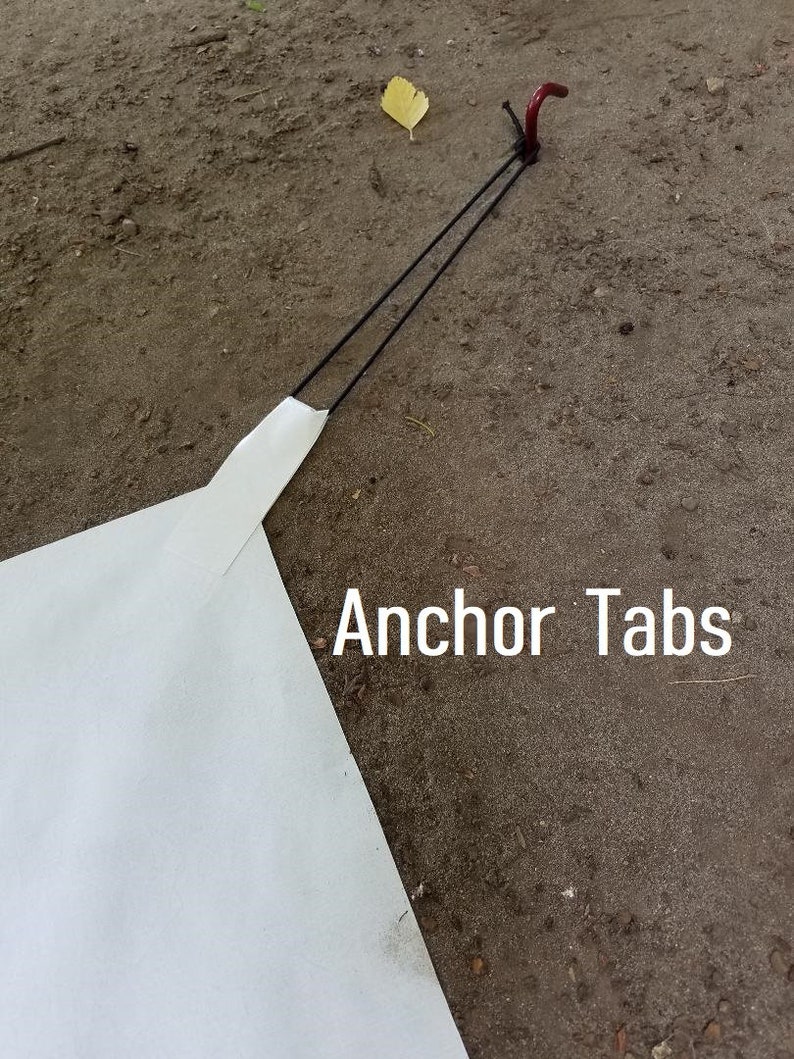 8 X 5 ft. Tyvek Tarp Ground Sheet Tent Footprint w/ 6 Tyvek Self Adhesive Anchor Tie-Off Loops image 4