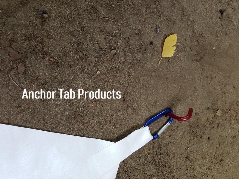 8 X 5 ft. Tyvek Tarp Ground Sheet Tent Footprint w/ 6 Tyvek Self Adhesive Anchor Tie-Off Loops image 5