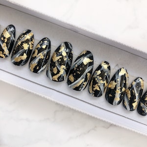 417 jm beauty, Accessories, Louis Vuitton Press On Nails Set Hot Black  Marble