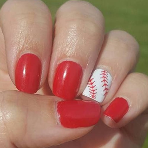 DXH NAIL CO. Philadelphia Phillies Baseball Nail Decals – Water Transfer Clear Overlay