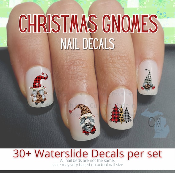 Christmas fingernail stickers discount