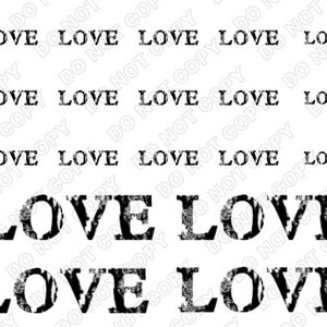 Grunge Love Valentine nail art, Grunge Love Nail Art, Love Nail Art, Valentines day Nails, Waterslide Nail Decals Transfers