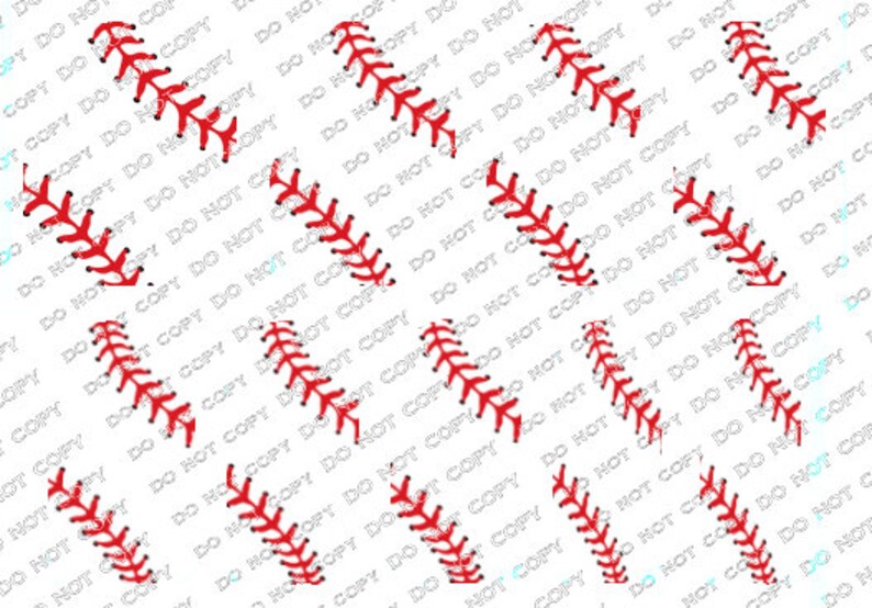 Baseball Nail Art Baseball Nail Decals Baseball Mom Nails Etsy