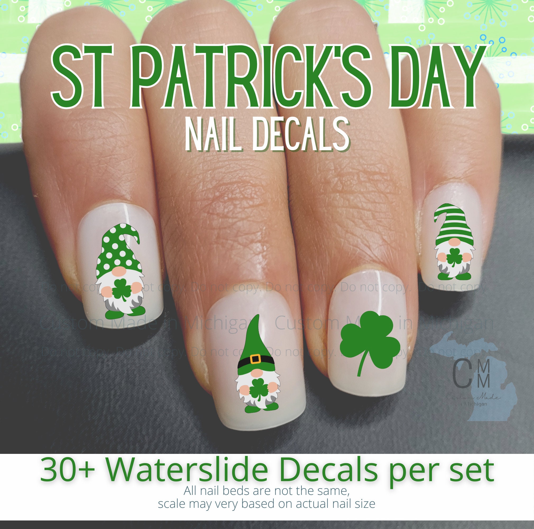 Water Nail Decals – Sea Shells – 420 – Glitter Arty Nails