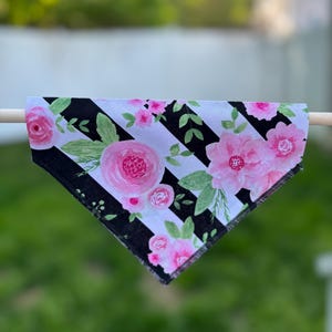 Over the Collar Dog Bandana Slip on Dog Scarf. Pet Collar Accessory