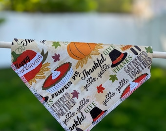 Dog Bandana Over the Collar Slip On Patterned Dog Scarf Cute Pet Accessory Handmade Dog Gift