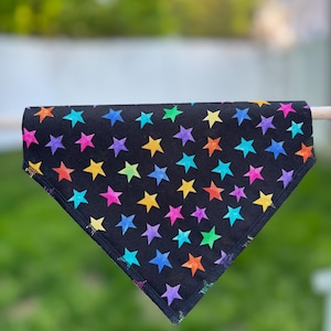 Over the Collar Dog Bandana Slip on Dog Scarf. Pet Collar Accessory