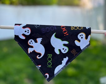 Dog Bandana Over the Collar Slip On Patterned Dog Scarf Cute Pet Accessory Handmade Dog Gift