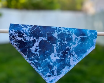 Dog Bandana Over the Collar Slip On Patterned Dog Scarf Cute Pet Accessory Handmade Dog Gift