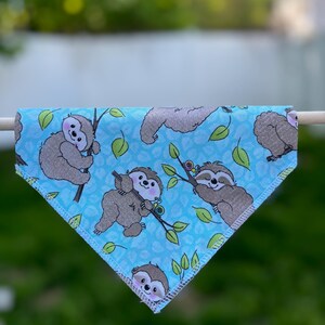 Over the Collar Dog Bandana Slip on Dog Scarf. Pet Collar Accessory
